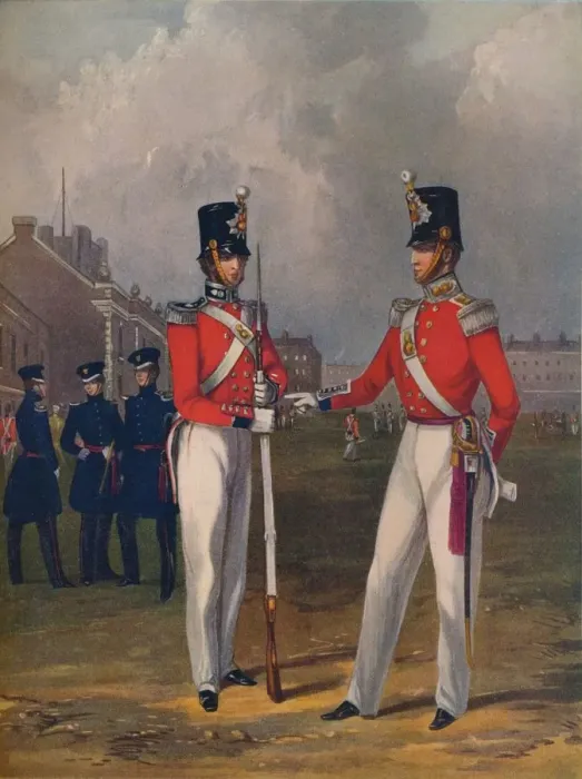 Framed Print : The Hon. Artillery Company-Officer and Private, 1848, (1914) Framed Print : The Hon. Artillery Company-Officer and Private, 1848, (1914)