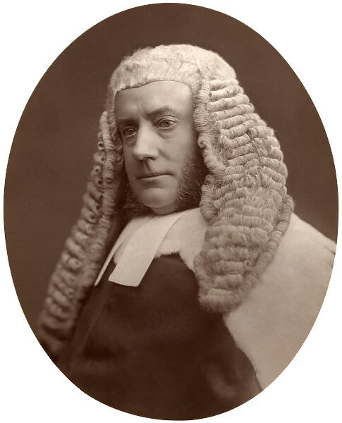 Hon John Walker Huddleston, Baron of the Exchequer, 1876. Artist: Lock & Whitfield
