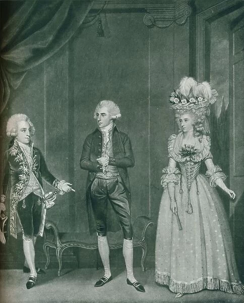 Hon Rd Edgcumbe, Lord William Russell, Lady Caroline Spencer, 1788, (1909). Artist: James Roberts