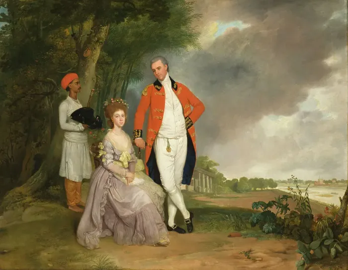 Framed Print : The Hon. William Monson and His Wife, Ann Debonnaire, c1786. Creator: Arthur William Devis Framed Print : The Hon. William Monson and His Wife, Ann Debonnaire, c1786. Creator: Arthur William Devis