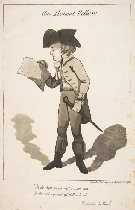 Framed Print : An Honest Fellow, December 1, 1790. Creator: George Moutard Woodward Framed Print : An Honest Fellow, December 1, 1790. Creator: George Moutard Woodward