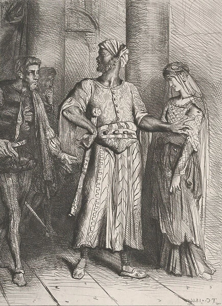 Honest Iago, my Desdemona must I leave to thee: plate 4 from Othell