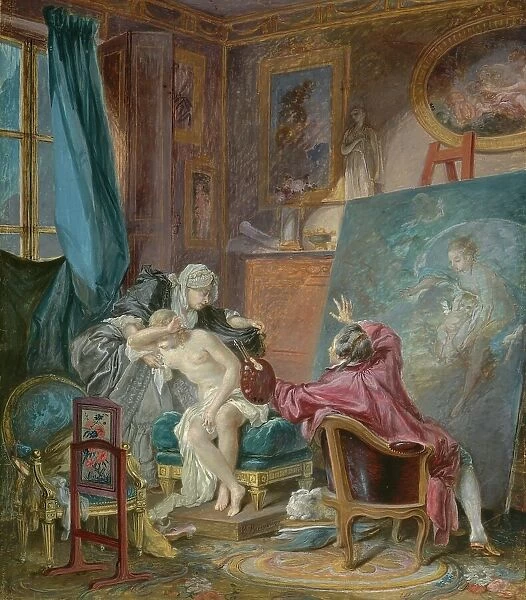 The Honest Model, 1769. Creator: Pierre Antoine Baudouin