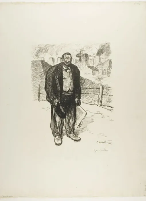 Framed Print : Honest Worker, February 1899. Creator: Theophile Alexandre Steinlen Framed Print : Honest Worker, February 1899. Creator: Theophile Alexandre Steinlen