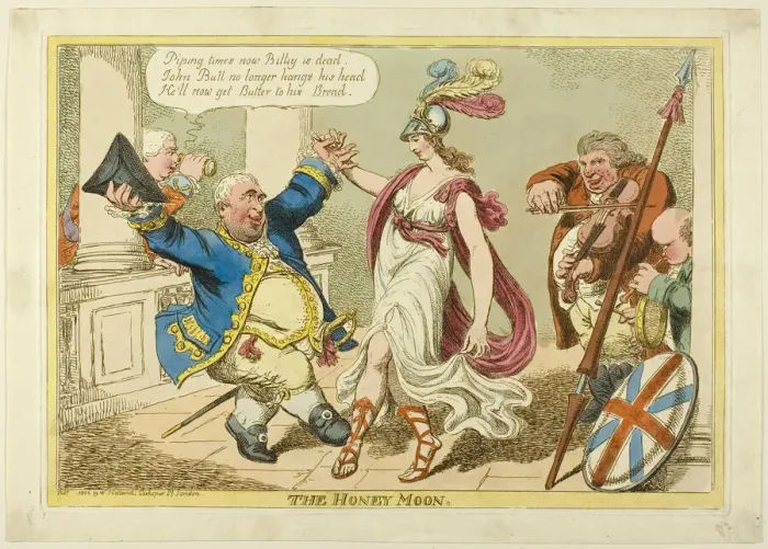 Framed Print : The Honeymoon, 1806. Creator: Charles Williams Framed Print : The Honeymoon, 1806. Creator: Charles Williams