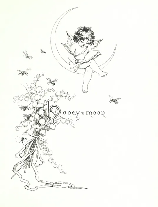 Framed Print : Honeymoon, 1899. Creator: Frances Brundage Framed Print : Honeymoon, 1899. Creator: Frances Brundage