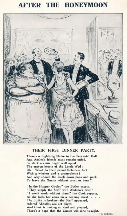 Framed Print : After the Honeymoon - Their first dinner party, 1927 Framed Print : After the Honeymoon - Their first dinner party, 1927