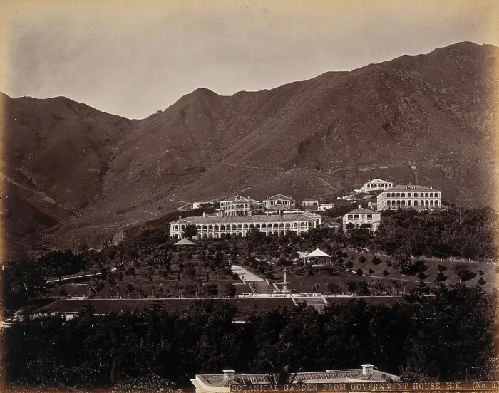 Framed Print : Hong Kong: Botanical Gardens and Albany, looking south from Government House, c1873. Creator: William Pryor Floyd Framed Print : Hong Kong: Botanical Gardens and Albany, looking south from Government House, c1873. Creator: William Pryor Floyd