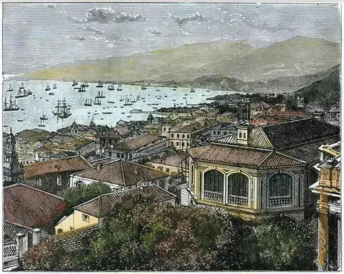 Framed Print : Hong Kong, c1880 Framed Print : Hong Kong, c1880