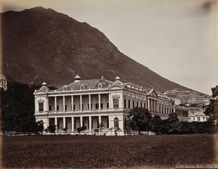 Framed Print : Hong Kong City Hall, c1873. Creator: William Pryor Floyd Framed Print : Hong Kong City Hall, c1873. Creator: William Pryor Floyd
