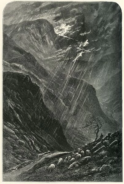 Honister Crag and Pass, c1870