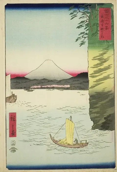 Framed Print : Honmoku in Musashi Province (Musashi Honmoku no hana), from the series Thirty-six... 1858. Creator: Ando Hiroshige. Honmoku in Musashi Province (Musashi Honmoku no hana), from the series Thirty-six... 1858. Creator: Ando Hiroshige Framed Print : Honmoku in Musashi Province (Musashi Honmoku no hana), from the series Thirty-six... 1858. Creator: Ando Hiroshige. Honmoku in Musashi Province (Musashi Honmoku no hana), from the series Thirty-six... 1858. Creator: Ando Hiroshige