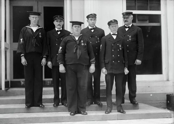 Framed Print : Honor Men of U.S. Navy; Groups, 1911. Creator: Harris & Ewing. Honor Men of U.S. Navy; Groups, 1911. Creator: Harris & Ewing Framed Print : Honor Men of U.S. Navy; Groups, 1911. Creator: Harris & Ewing. Honor Men of U.S. Navy; Groups, 1911. Creator: Harris & Ewing