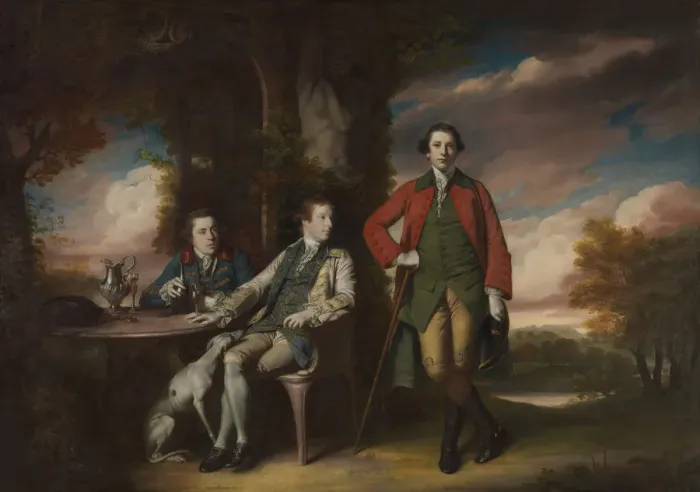 Framed Print : The Honorable Henry Fane (1739-1802) with Inigo Jones and Charles Blair, 1761-66. Creator Framed Print : The Honorable Henry Fane (1739-1802) with Inigo Jones and Charles Blair, 1761-66. Creator