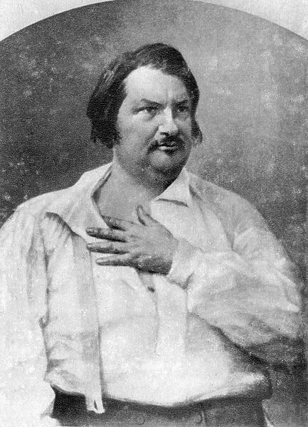 Honore de Balzac, French novelist, c1845-1890