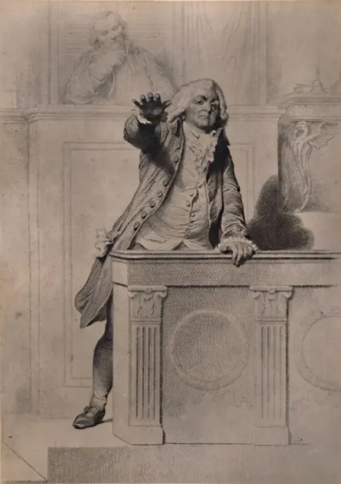 Framed Print : Honore Gabriel Riqueti, Count of Mirabeau, French revolutionary leader 19th century (1894). Artist: Louis-Pierre Henriquel-Dupont Framed Print : Honore Gabriel Riqueti, Count of Mirabeau, French revolutionary leader 19th century (1894). Artist: Louis-Pierre Henriquel-Dupont