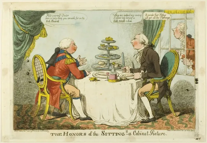 Framed Print : The Honors of the Sitting, published January 30, 1805. Creator: Charles Williams Framed Print : The Honors of the Sitting, published January 30, 1805. Creator: Charles Williams