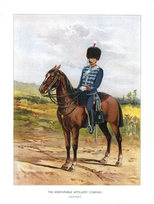 Framed Print : The Honourable Artillery Company (Cavalry), c1890. Artist: H Bunnett Framed Print : The Honourable Artillery Company (Cavalry), c1890. Artist: H Bunnett