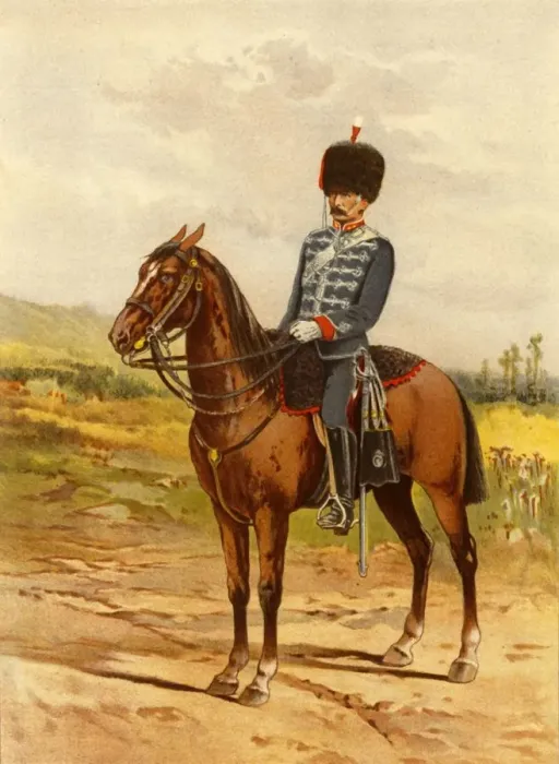 Framed Print : The Honourable Artillery Company (Cavalry), 1890. Creator: Godfrey Douglas Giles Framed Print : The Honourable Artillery Company (Cavalry), 1890. Creator: Godfrey Douglas Giles