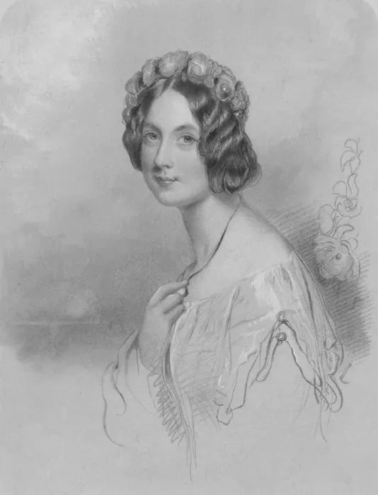 Framed Print : Honourable Helen Duncombe, mid 19th century. Creator: WH Egleton Framed Print : Honourable Helen Duncombe, mid 19th century. Creator: WH Egleton