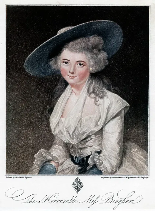 Framed Print : The Honourable Miss Bingham, 18th century (1901) Framed Print : The Honourable Miss Bingham, 18th century (1901)