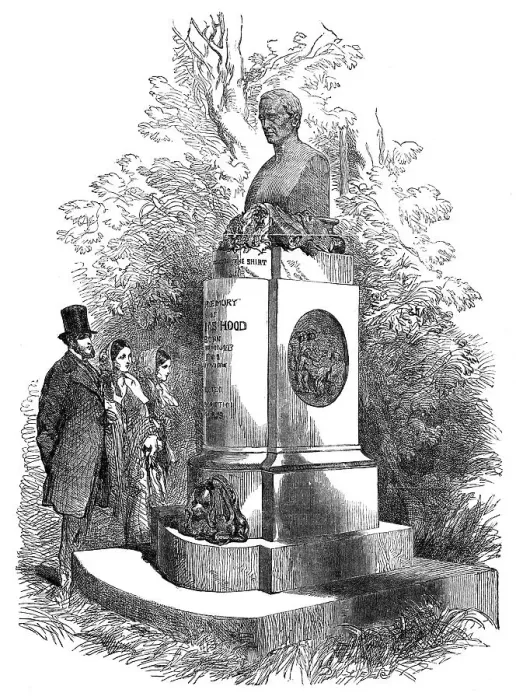 Framed Print : The Hood Memorial, at Kensal-Green, 1854. Creator: Unknown Framed Print : The Hood Memorial, at Kensal-Green, 1854. Creator: Unknown