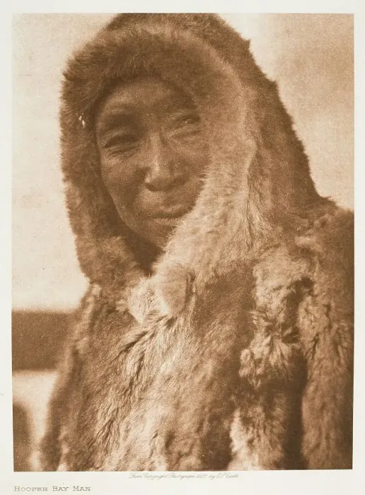 Framed Print : Hooper Bay Man, 1928. Creator: Edward Sheriff Curtis Framed Print : Hooper Bay Man, 1928. Creator: Edward Sheriff Curtis