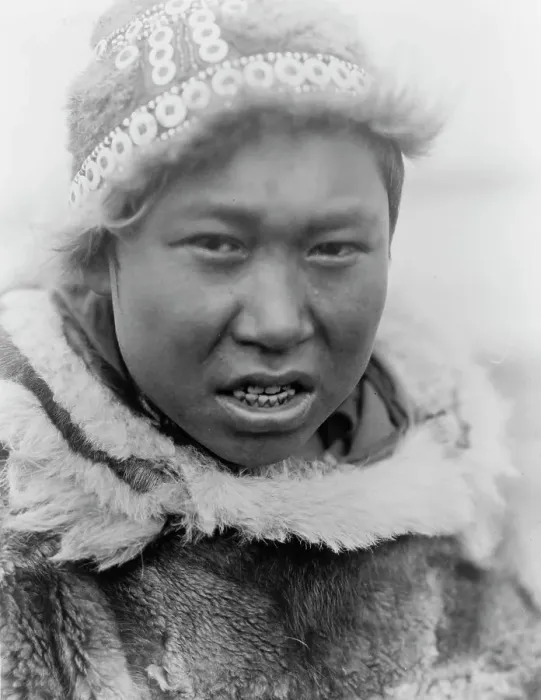 Framed Print : Hooper Bay youth, c1929. Creator: Edward Sheriff Curtis Framed Print : Hooper Bay youth, c1929. Creator: Edward Sheriff Curtis