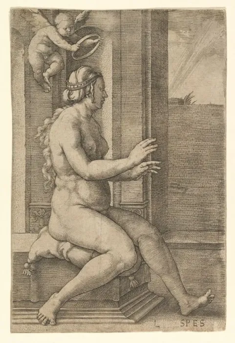 Framed Print : Hope, 1530. Creator: Lucas van Leyden Framed Print : Hope, 1530. Creator: Lucas van Leyden