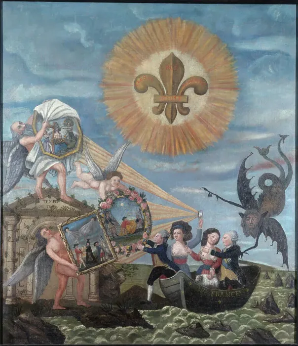 Framed Print : The Hope of Happiness, dedicated to the Nation, c1791. Creator: Dubois Framed Print : The Hope of Happiness, dedicated to the Nation, c1791. Creator: Dubois