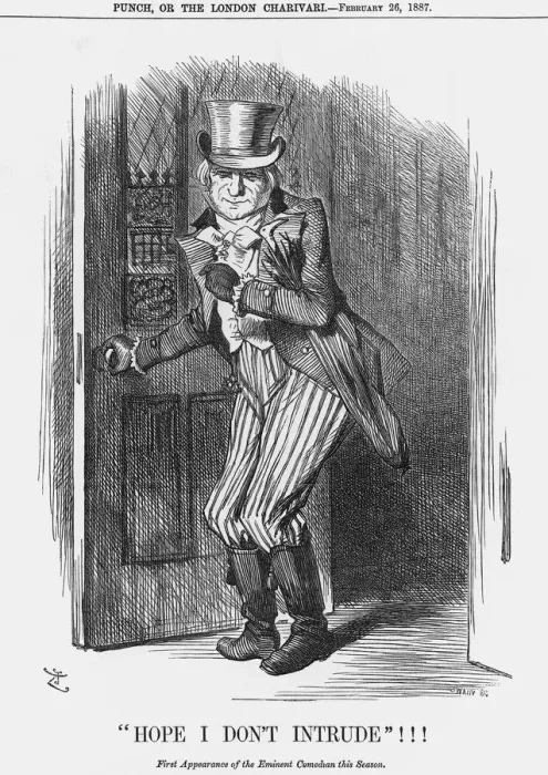 Framed Print : Hope I Don t Intrude!!!, 1887. Artist: Joseph Swain Framed Print : Hope I Don t Intrude!!!, 1887. Artist: Joseph Swain