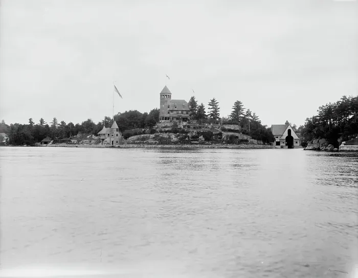 Framed Print : Hopewell Hall, Thousand Islands, (1901?). Creator: Unknown Framed Print : Hopewell Hall, Thousand Islands, (1901?). Creator: Unknown