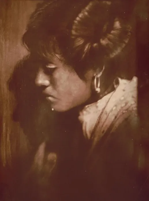 Framed Print : The Hopi maiden, c1905. Creator: Edward Sheriff Curtis Framed Print : The Hopi maiden, c1905. Creator: Edward Sheriff Curtis