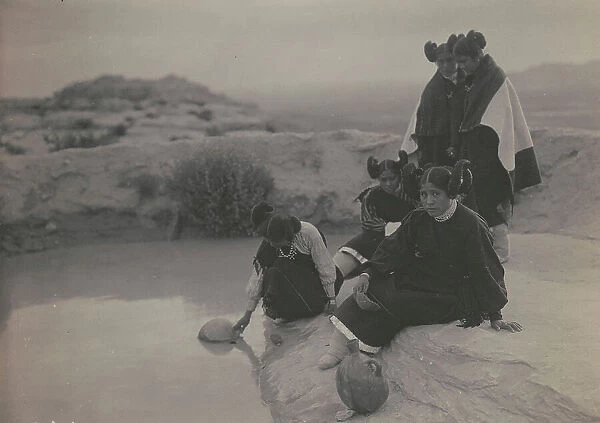 Hopi water girls, c1906. Creator: Edward Sheriff Curtis