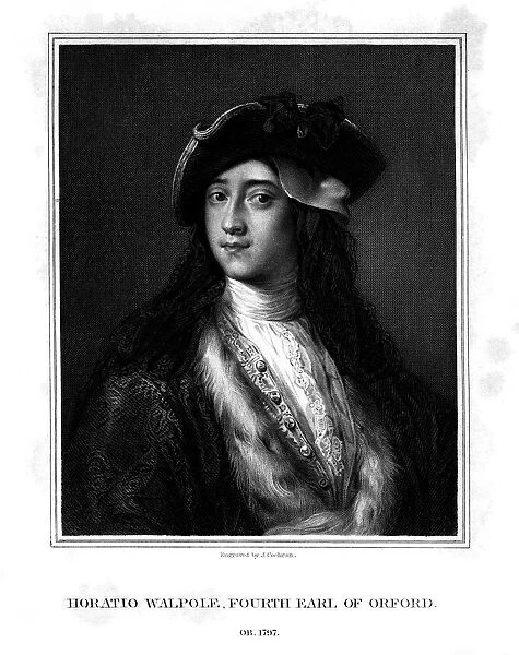 Horace Walpole, 4th Earl of Orford, politician, writer, architectural innovator, (1832). Artist: J Cochran