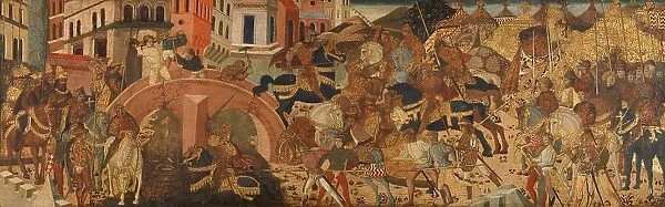 Horatius Cocles Defending the Sublician Bridge, c.1450. Creator: Anon