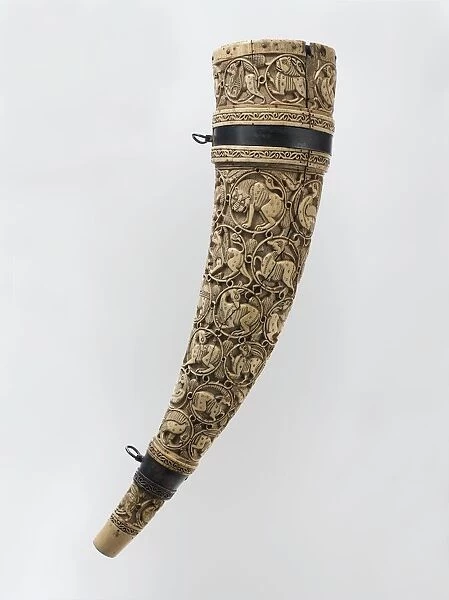Horn (Oliphant), South Italian, horn, 11th-12th century. Creator: Unknown