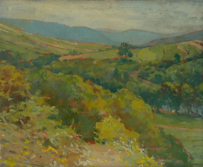 Framed Print : The Hornad Valley by Tahanovce, around 1914-1915. Creator: Ludovit Cordak Framed Print : The Hornad Valley by Tahanovce, around 1914-1915. Creator: Ludovit Cordak