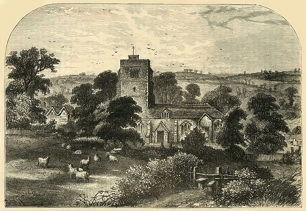 Hornsey Church in 1750, (c1876). Creator: Unknown