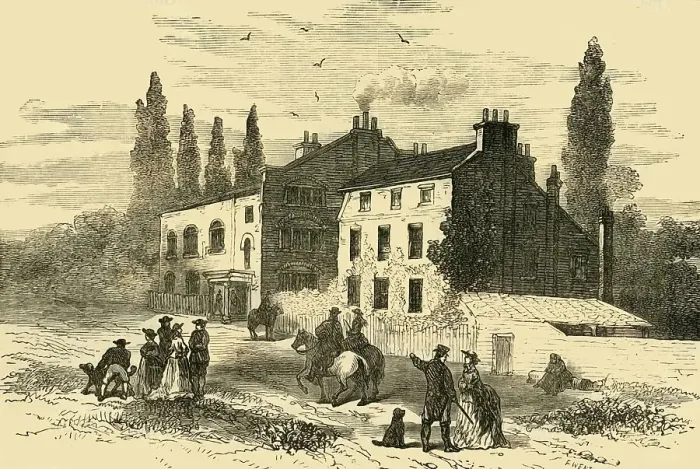Framed Print : Hornsey Wood House, 1800, (c1876). Creator: Unknown Framed Print : Hornsey Wood House, 1800, (c1876). Creator: Unknown