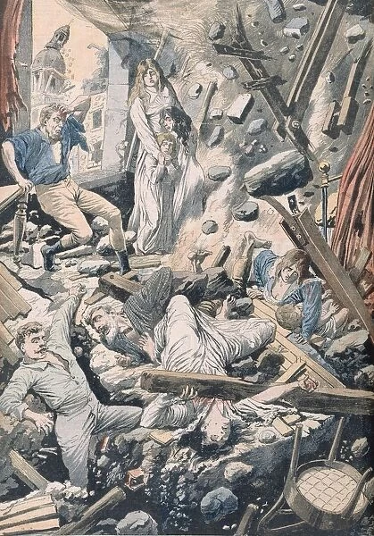 The Horrible Consequences of a Terrible Earthquake in San Francisco, from Petit Journal
