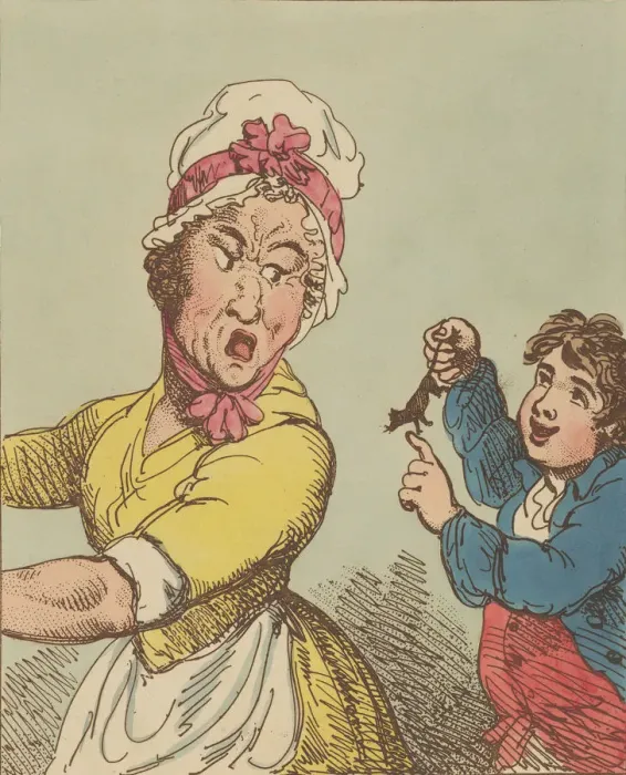 Framed Print : Horror, January 1, 1800. January 1, 1800. Creator: Thomas Rowlandson Framed Print : Horror, January 1, 1800. January 1, 1800. Creator: Thomas Rowlandson