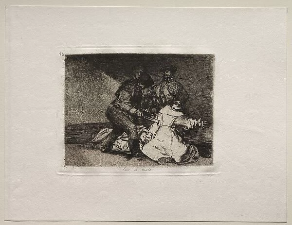 The Horrors of War: This Is Bad. Creator: Francisco de Goya (Spanish, 1746-1828)