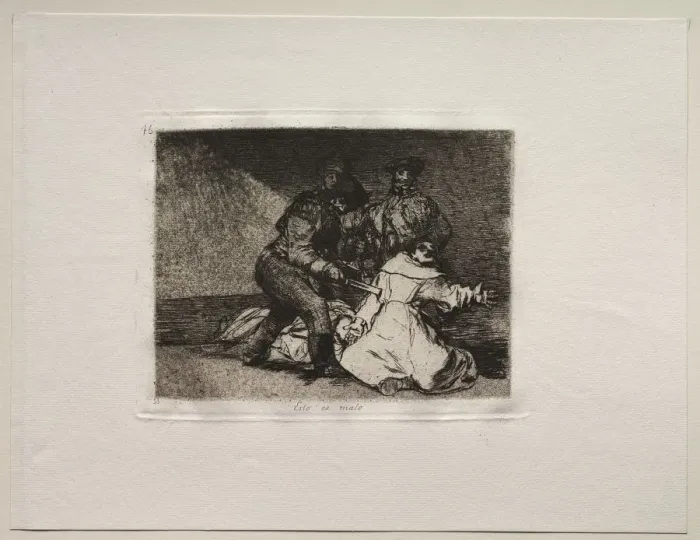 Framed Print : The Horrors of War: This Is Bad. Creator: Francisco de Goya (Spanish, 1746-1828) Framed Print : The Horrors of War: This Is Bad. Creator: Francisco de Goya (Spanish, 1746-1828)