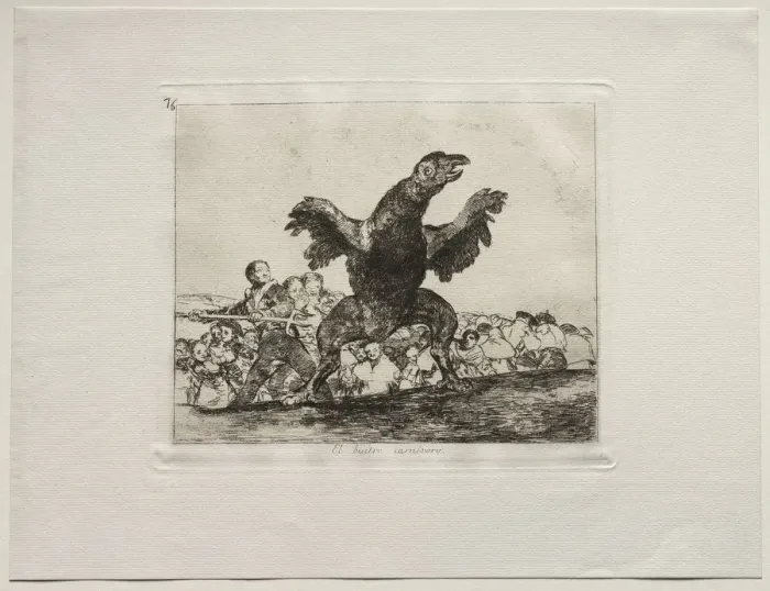 Framed Print : The Horrors of War: A Carnivorous Vulture. Creator: Francisco de Goya (Spanish, 1746-1828) Framed Print : The Horrors of War: A Carnivorous Vulture. Creator: Francisco de Goya (Spanish, 1746-1828)