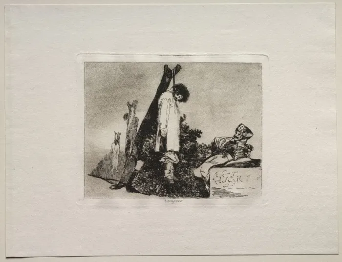 Framed Print : The Horrors of War: Not ( In This Case) Either. Creator: Francisco de Goya (Spanish, 1746-1828) Framed Print : The Horrors of War: Not ( In This Case) Either. Creator: Francisco de Goya (Spanish, 1746-1828)