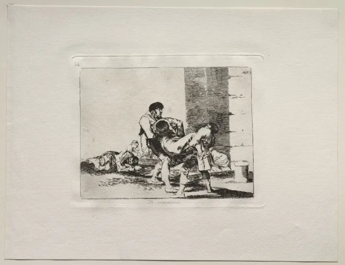 Framed Print : The Horrors of War: To The Cemetery. Creator: Francisco de Goya (Spanish, 1746-1828) Framed Print : The Horrors of War: To The Cemetery. Creator: Francisco de Goya (Spanish, 1746-1828)