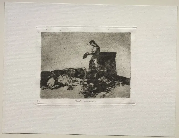 Framed Print : The Horrors of War: Cruel Tale of Woe. Creator: Francisco de Goya (Spanish, 1746-1828) Framed Print : The Horrors of War: Cruel Tale of Woe. Creator: Francisco de Goya (Spanish, 1746-1828)