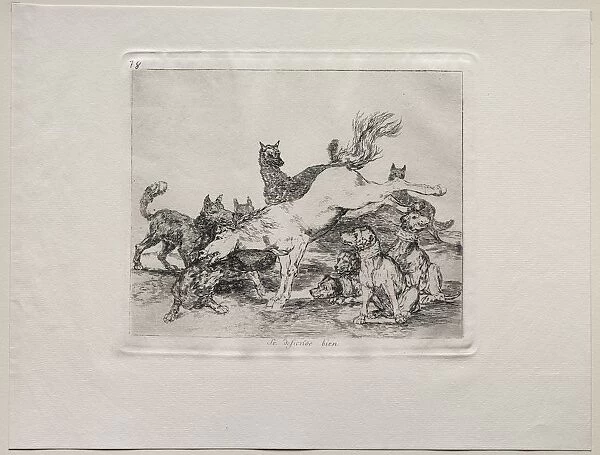 The Horrors of War: He Defends Himself Well. Creator: Francisco de Goya (Spanish, 1746-1828)