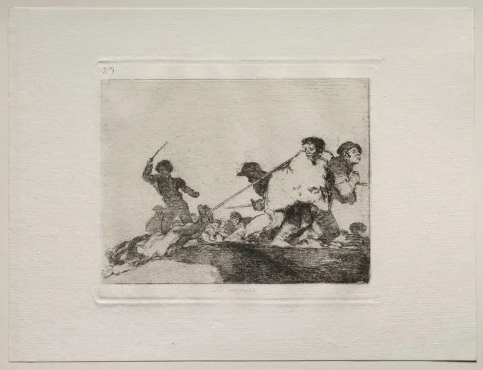 Framed Print : The Horrors of War: He Deserved It. Creator: Francisco de Goya (Spanish, 1746-1828) Framed Print : The Horrors of War: He Deserved It. Creator: Francisco de Goya (Spanish, 1746-1828)